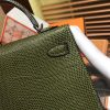 爱马仕 迷你2代 mini Kelly 丛林绿 仿蜥蜴皮 全手工缝制 19cm
