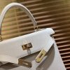 爱马仕 Kelly凯莉包 togo小牛皮 奶昔白 进口原料 原版蜜蜡线 金扣 28cm