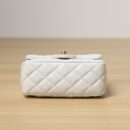 Chanel CF系列方胖子金球包白色XS免检版