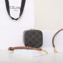 Celine*Triomphe系列手提袋10J762棕印花免检版