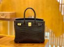 爱马仕 Birkin 30cm 摩卡 金扣 尼罗 雾面 两点 鳄鱼皮 全手工