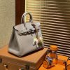 f364307be127381.jpg 爱马仕 Birkin 25cm ( 铂金包) Togo小牛皮 斑鸠灰 原版蜜蜡线 全手工缝制