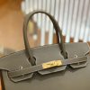 爱马仕 Birkin 30cm 大象灰 Epsom小牛皮 金扣 原版蜜蜡线 顶级手缝