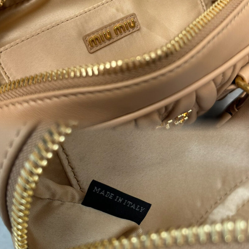 miumiu缪缪TooPretty系列5BB123保龄球手袋棕色 - Image 9
