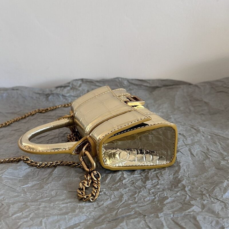 Balenciaga*Nano系列迷你沙漏包金色 - Image 4