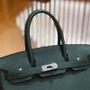 f3d3742d8f72a38.jpg 爱马仕 Birkin 30cm 松柏绿 Togo小牛皮 银扣 原版蜜蜡线 顶级手工缝制