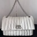 Balenciaga*Monaco系列衍缝线牛皮单肩包m