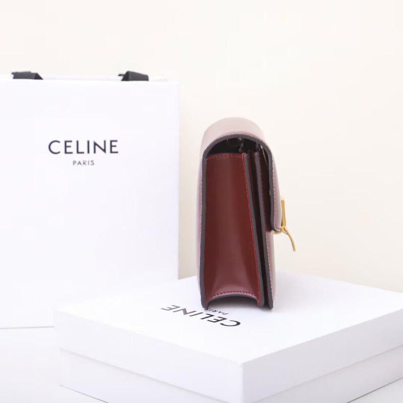 Celine*ClassicBox系列192523酒红色免检版 - Image 3
