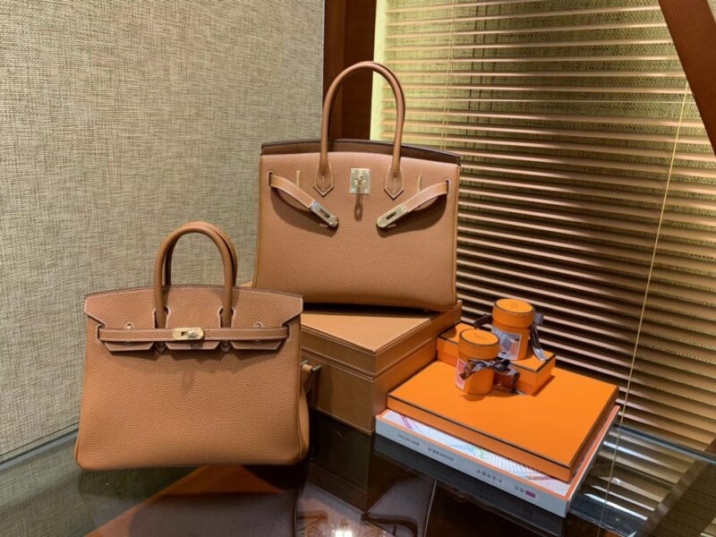 爱马仕 Birkin 30cm ( 铂金包) Togo小牛皮 金棕 原版蜜蜡线 全手工缝制
