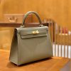 爱马仕 Kelly 28cm 大象灰 金扣 Epsom掌纹牛皮 全手工缝制 臻品级别