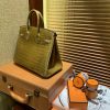 f59e607e8029521.jpg 爱马仕 Birkin铂金包 褐绿色 一级皮 美洲鳄鱼 进口原料 顶级手缝工艺 25cm