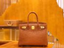 爱马仕 Birkin 30cm 金棕 一级尼罗鳄 金扣 原版蜜蜡线 顶级手缝