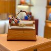 爱马仕 Mini Kelly 19cm 金棕色 金扣 一级 美洲 鳄鱼皮 臻品级别