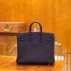爱马仕 Birkin 25cm togo牛皮 午夜蓝 金扣 全手工缝制