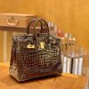 爱马仕 Birkin 30cm 咖啡色 金扣 一级皮 尼罗鳄鱼皮 臻品级别