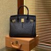 爱马仕 Birkin 30cm 经典黑 南非进口鸵鸟皮 顶级手缝工艺 金扣