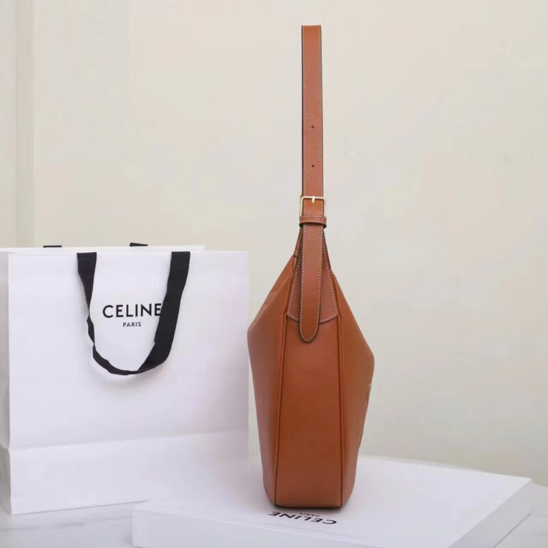 Celine*Heloise系列腋下包114713棕色免检版 - Image 3