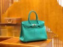 爱马仕 Birkin 30cm 维罗纳绿 Togo小牛皮 银扣 原版蜜蜡线 顶级手工缝制