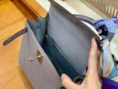 爱马仕 Kelly 28cm 冰川蓝 金扣 Epsom掌纹牛皮 全手工缝制 臻品级别