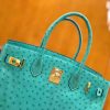 爱马仕 新增现货 Birkin 30cm 维罗纳绿 南非KK级鸵鸟皮 金扣 原版蜜蜡线 顶级手工缝制