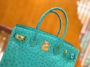 爱马仕 新增现货 Birkin 30cm 维罗纳绿 南非KK级鸵鸟皮 金扣 原版蜜蜡线 顶级手工缝制