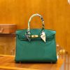 爱马仕 Birkin 30cm 丝绒绿 Togo小牛皮 金扣 原版蜜蜡线 顶级手工缝制