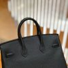 f9412a47ffaa4a7.jpg 爱马仕 Birkin 25cm 经典黑 Togo小牛皮 金扣 原版蜜蜡线 顶级手工缝制