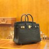 爱马仕 Birkin 25cm 石墨灰 一级尼罗鳄鱼皮 金扣 原版蜜蜡线 顶级手缝