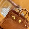 爱马仕 Birkin 30cm 雾面 尼罗鳄鱼皮 蜜糖棕 金扣 全手工缝制