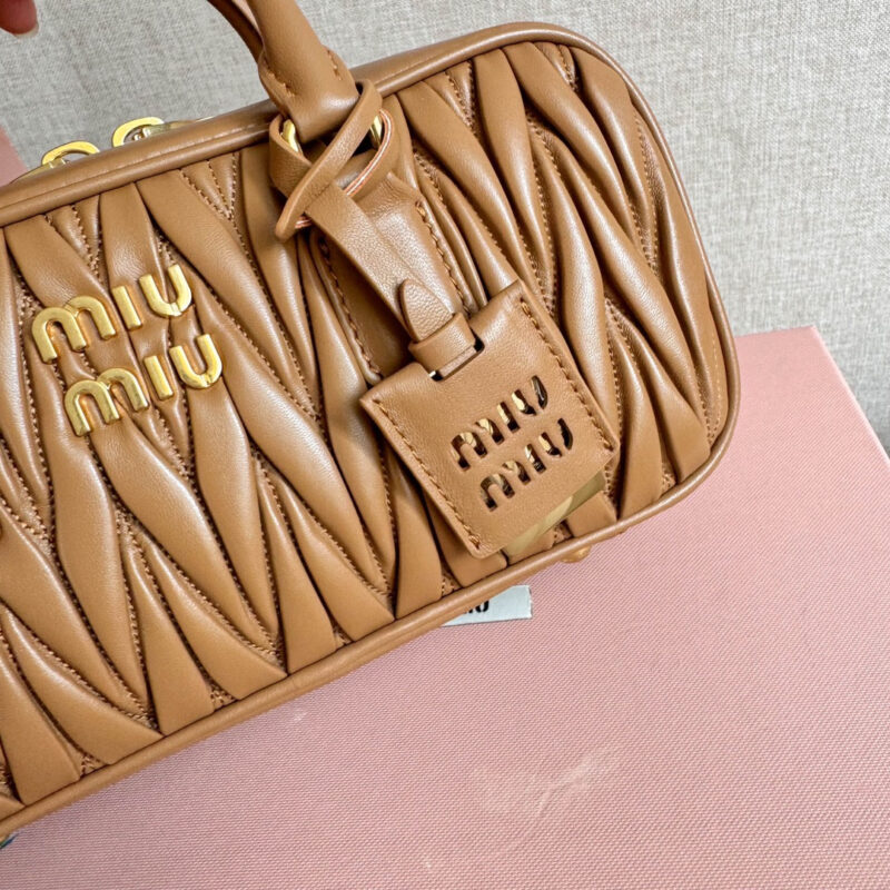 miumiu缪缪*5BB148保龄球包袋焦糖色免检版 - Image 6