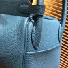 爱马仕 Lindy琳迪包 湖水蓝 德国进口togo牛皮 全手工缝制 银扣 30cm