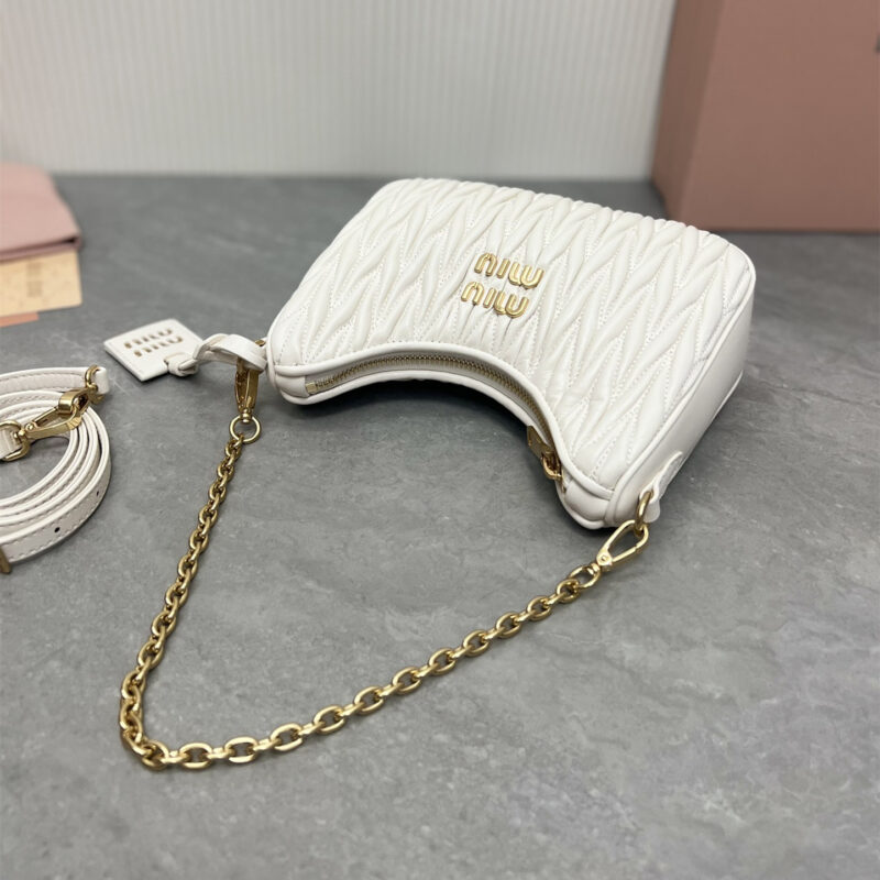 miumiu缪缪*5BH211单肩包白色免检版 - Image 5