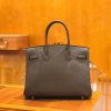 爱马仕 Birkin 30cm 咖啡色 Togo小牛皮 金扣 原版蜜蜡线 顶级手工缝制