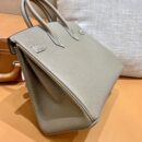 爱马仕 Birkin 铂金包 大象灰 掌纹牛皮 金扣 30cm 高订版本