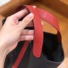 爱马仕 Picotin 菜篮包 Swift红拼TC大牛黑 银扣 18cm