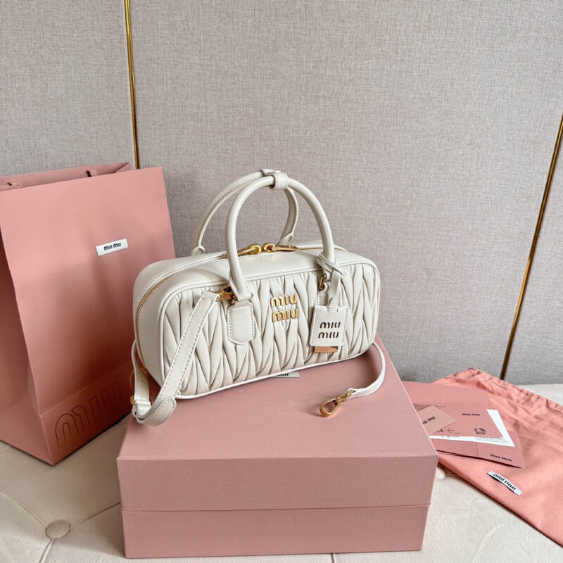 miumiu缪缪*5BB148保龄球包袋白色免检版 - Image 8