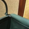 爱马仕 Lindy琳迪包 墨绿色 德国进口togo牛皮 全手工缝制 银扣 30cm
