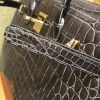 爱马仕 Birkin铂金包 锡器灰 一级皮 尼罗鳄鱼 进口原料 顶级手缝工艺 金扣 35cm