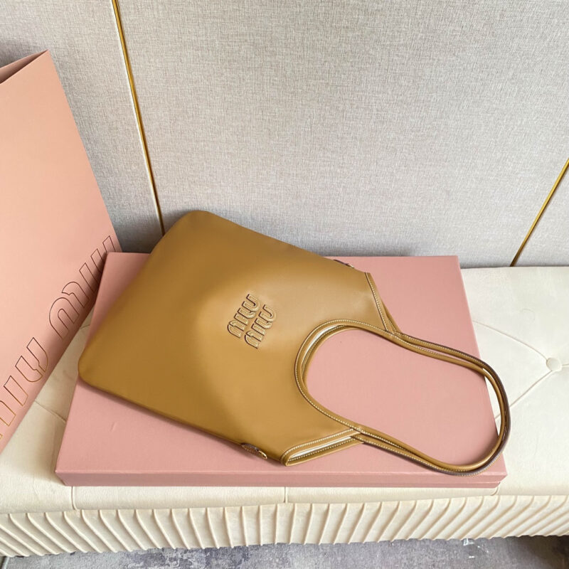 miumiu缪缪*IVY系列5BG231限定款Tote包焦糖色免检版 - Image 5