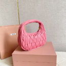 miumiu缪缪*Matelasse系列5BC125手袋海棠粉免检版