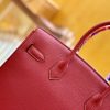 爱马仕 Birkin 30cm 石榴红 银扣 德国进口togo 牛皮 全手工缝制