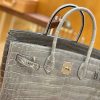 爱马仕 Birkin 35cm 巴黎灰 银扣 一级皮 尼罗鳄鱼皮 臻品级别
