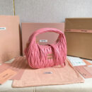 miumiu缪缪*Matelasse系列5BC125手袋海棠粉免检版