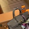 爱马仕 Birkin 25cm ( 铂金包) Togo小牛皮 大象灰 原版蜜蜡线 全手工缝制