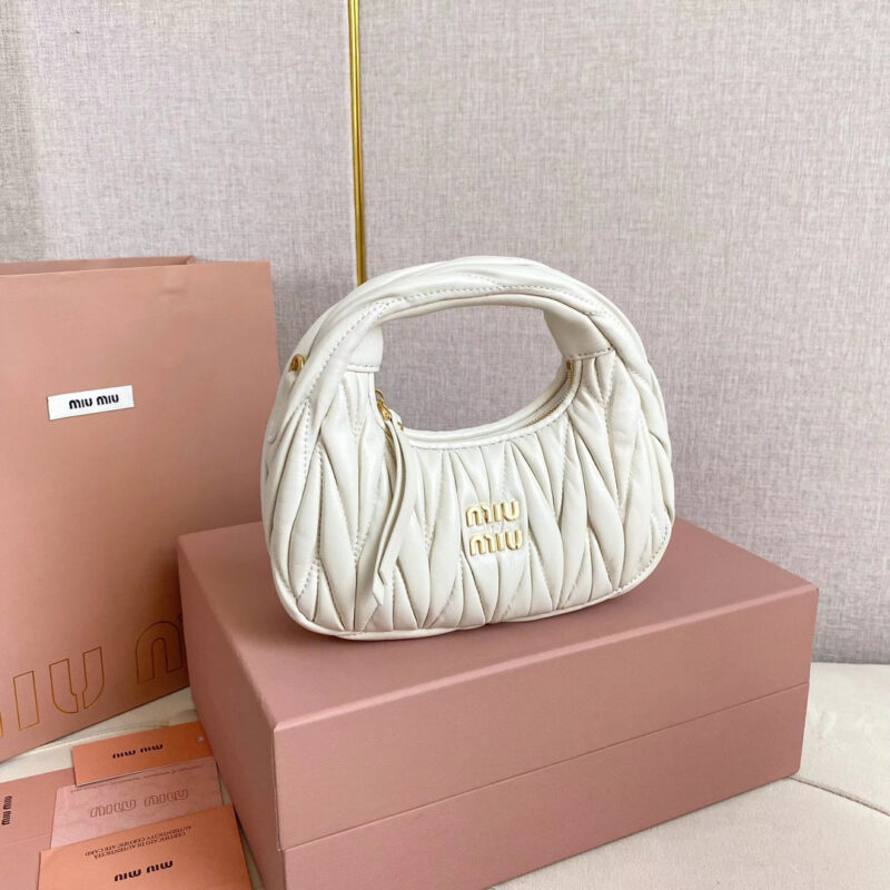 miumiu缪缪*5BP078Mini单肩包白色免检版 - Image 9