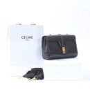 Celine*Soft16系列单肩包196853黑色免检版