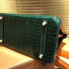 爱马仕 Birkin铂金包 祖母绿 一级皮 湾鳄鱼皮 倒V 进口原料 顶级手缝工艺 30cm