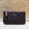 Chanel 进口羊皮拉链零钱包卡包 A82365黑色/银扣