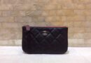 Chanel 进口球纹牛皮拉链零钱包卡包 A82365黑色/银扣