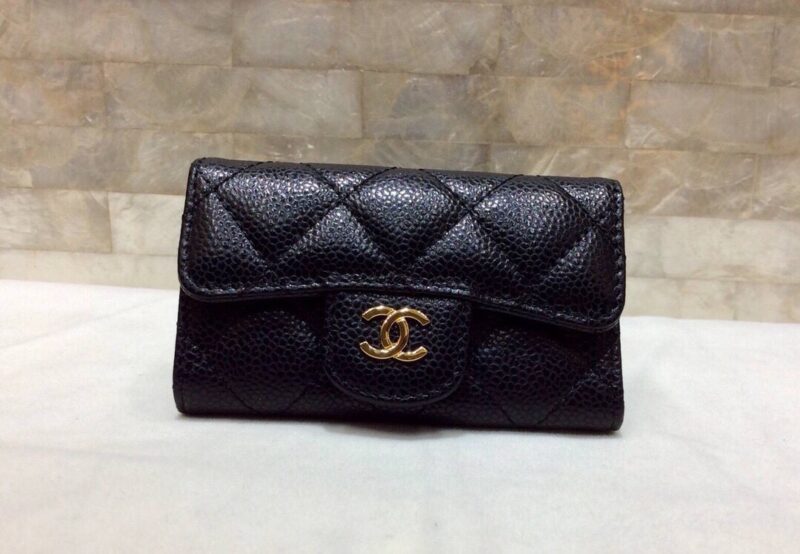 CHANEL荔枝牛皮cc金扣cf钥匙包 A80799 - Image 2